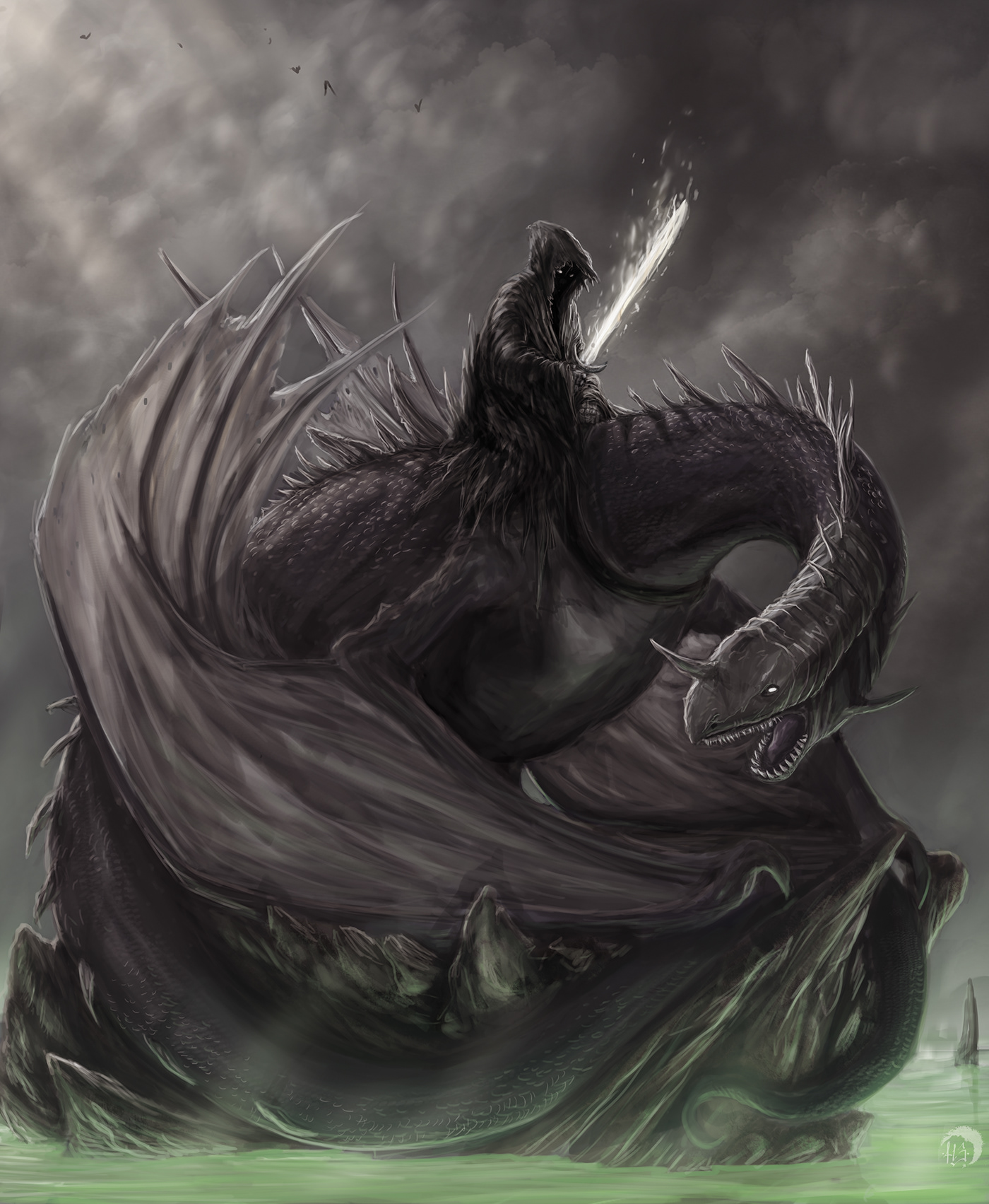 Nazgul,lord of the ring,Tolkien,arda,Ring-Wraiths,Fan Art,Цифровое искусств...