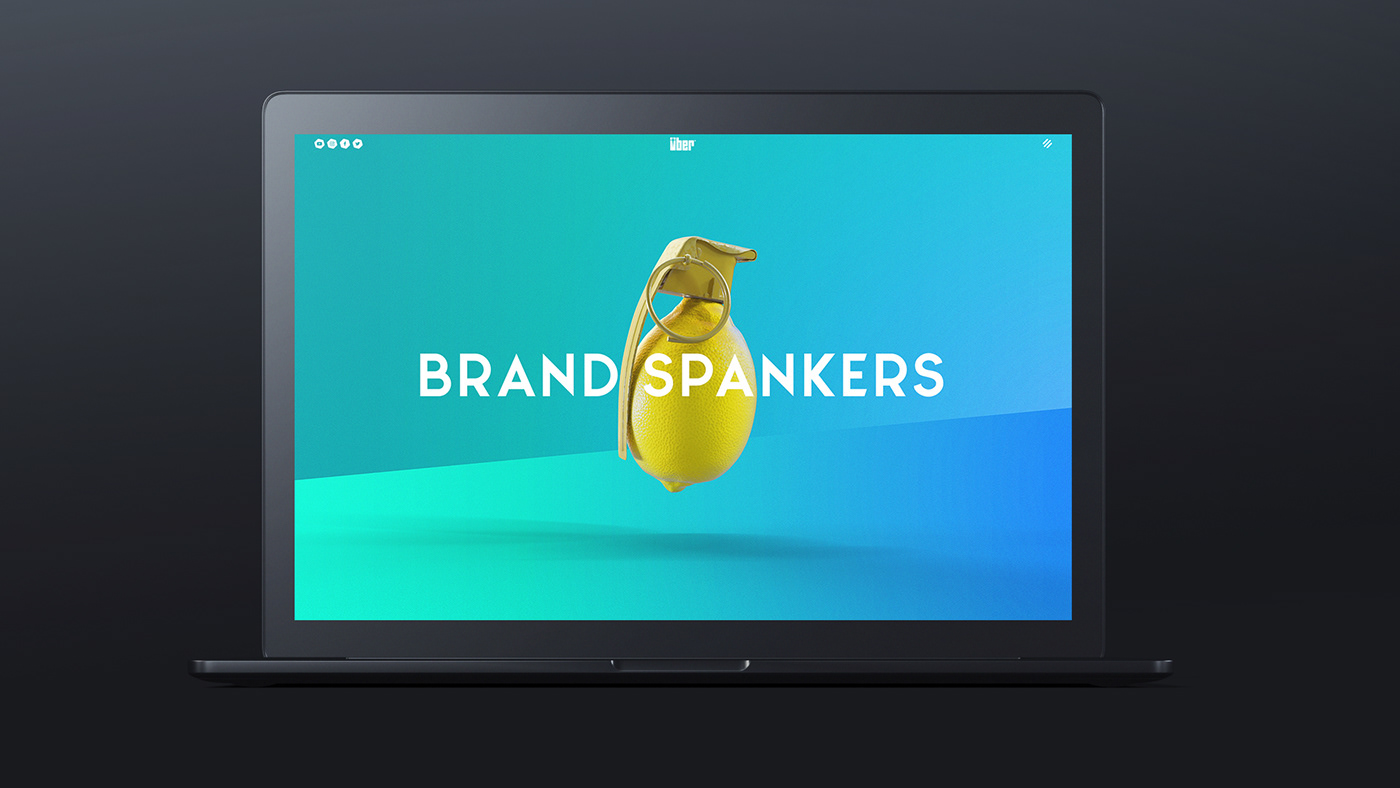 Rebrand bright 3d render Web Design  bold cool business card eyeball sheffield agency