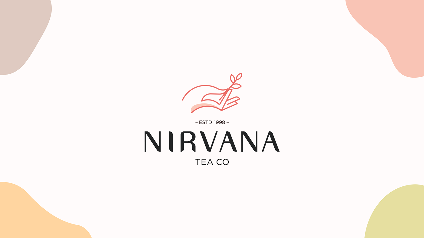 Coffee coffee logo Creative Branding creative logo hand logo Nirvana Logo Packaging tea tea logo Visual Designs