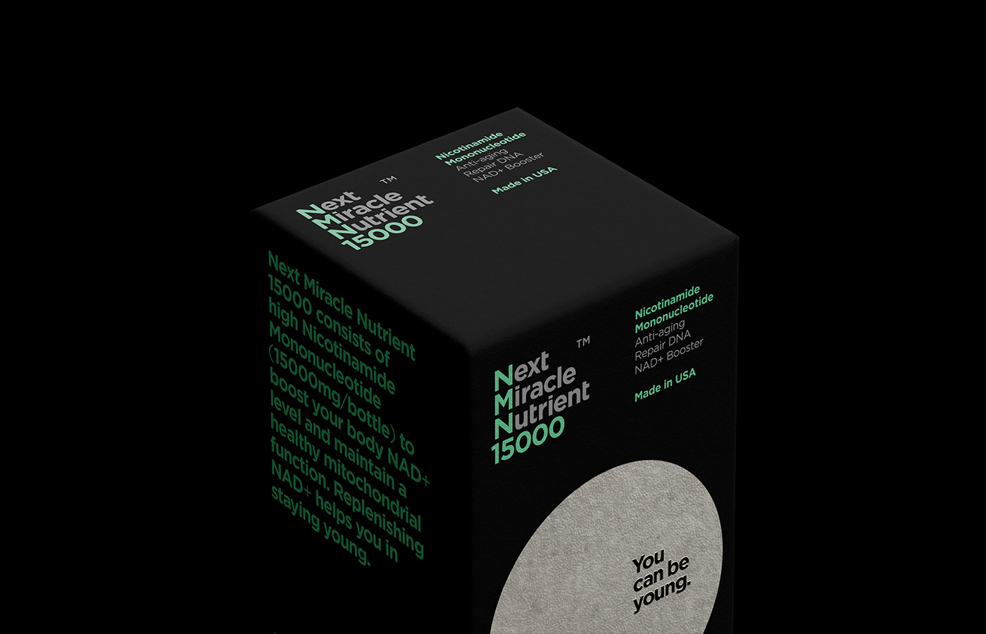 branding  logo nmn Packaging premium supplement