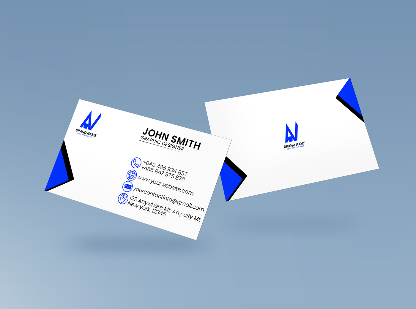 minimalist modern creative elegant sleek graphic design  branding  Unique professional business branding card