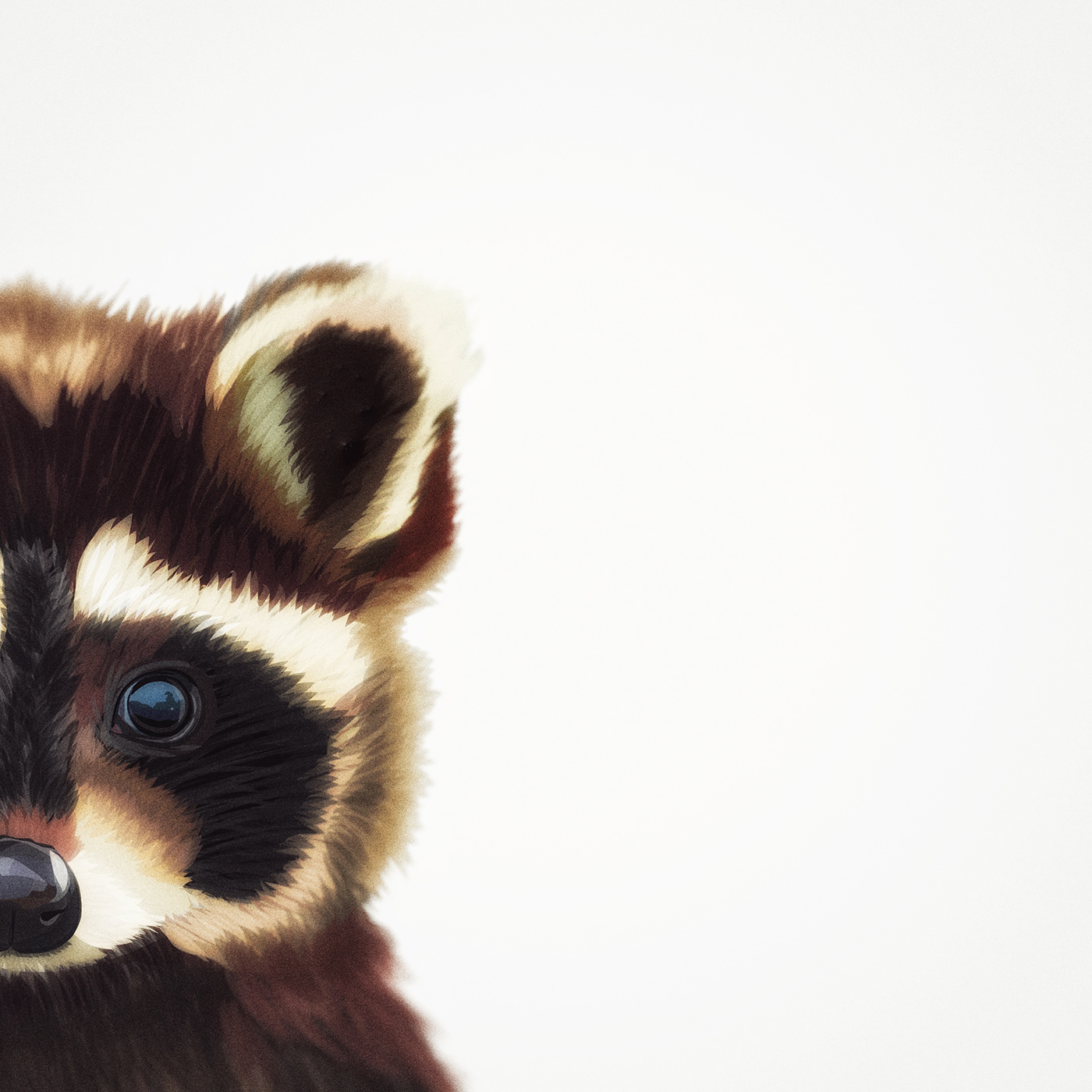 olbap olbapdesign olbap design adobe illustrator draw adobe draw raccoon racoon trash panda Digital Art  ILLUSTRATION 