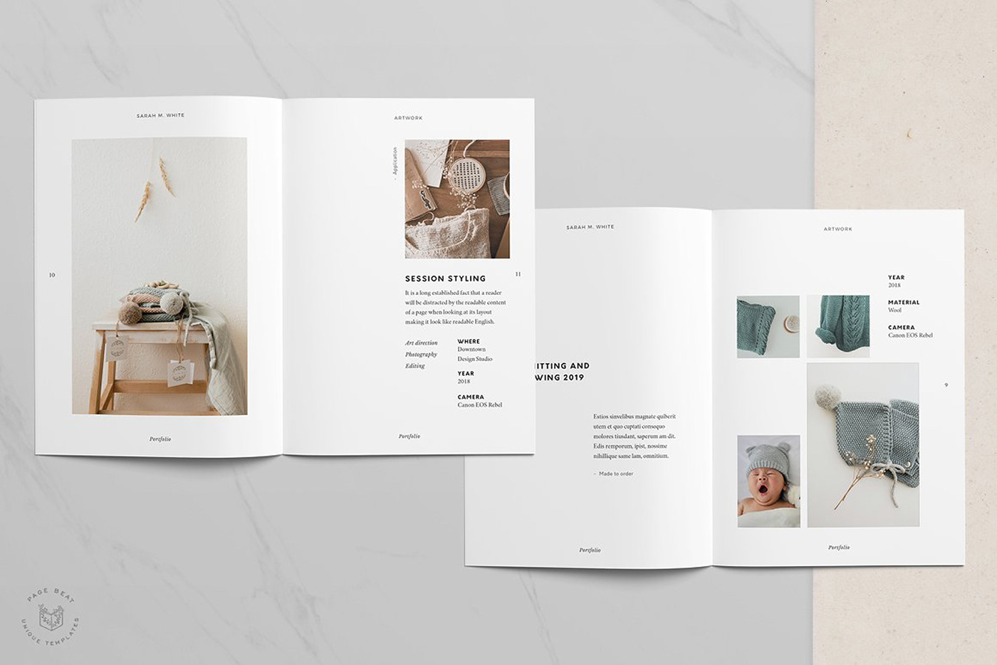 artist portfolio brochure craft portfolio creative designer graphic design  Multipurpose portfolio
