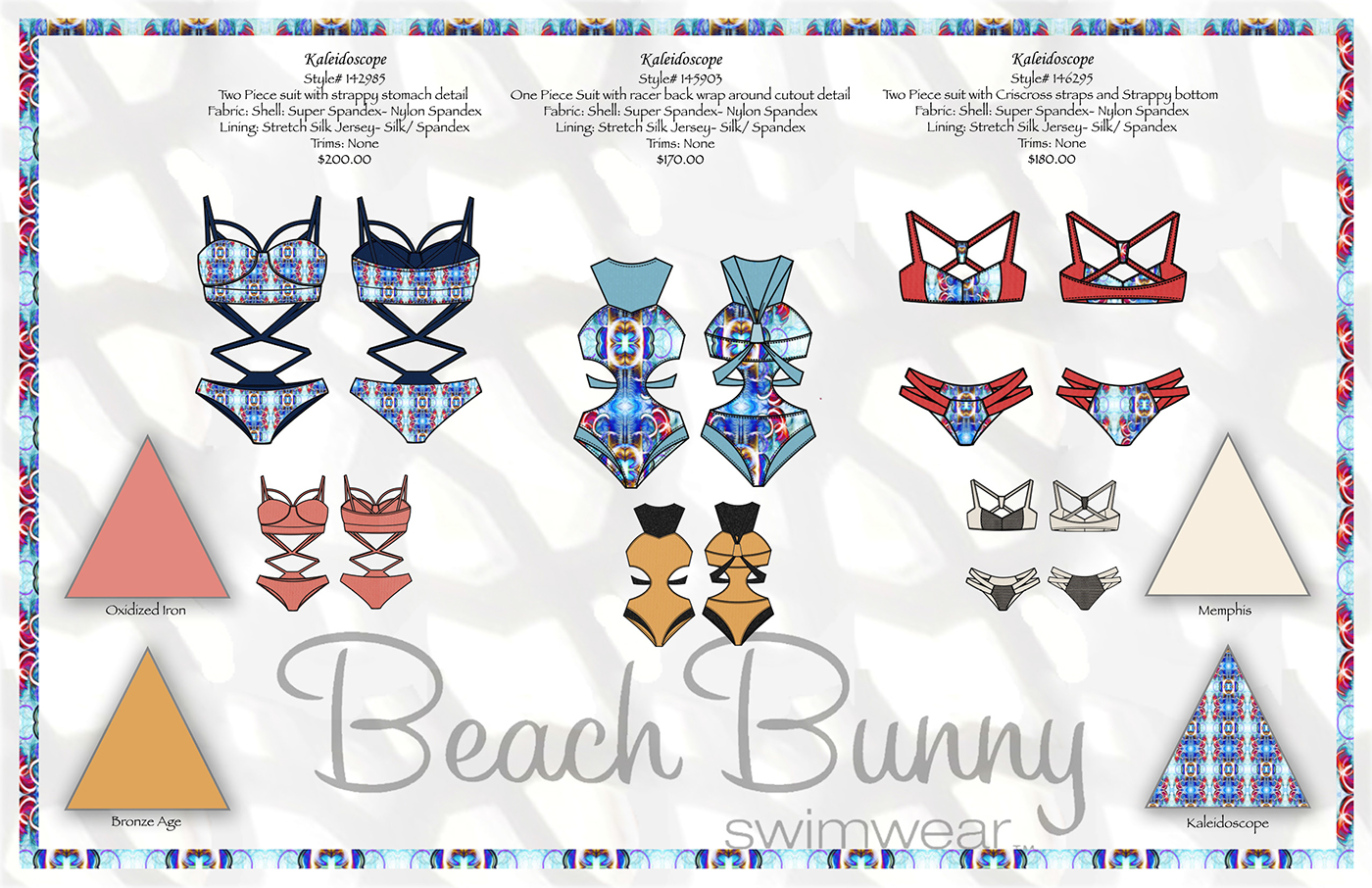 FIDM product development Beach Bunny Swimwear swimwear fashion design trend research