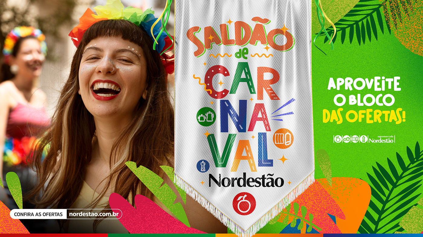 Carnaval Carnival promocional varejo Propaganda publicidade Mercado Grocery ads