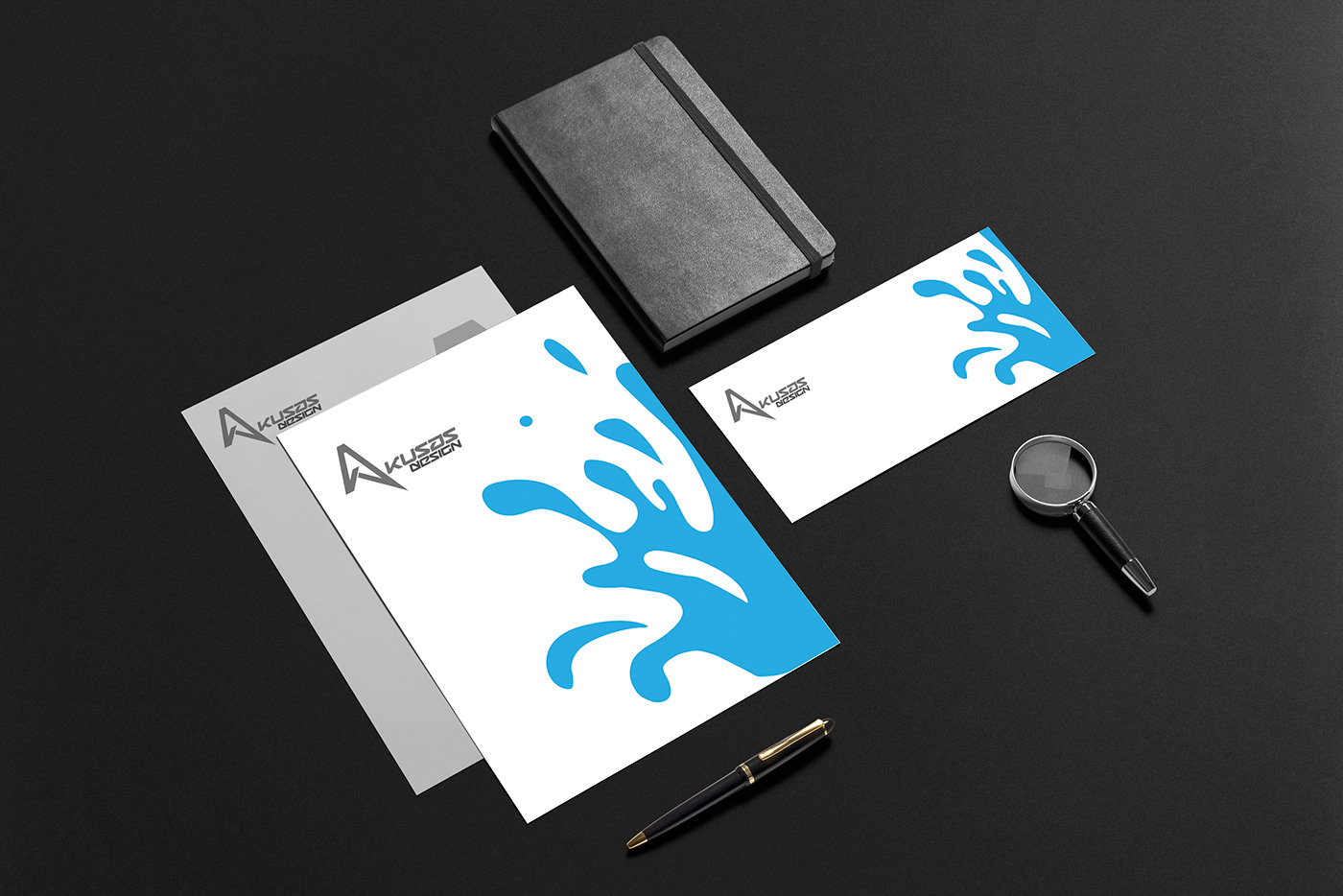Akusas Design water elements branding 