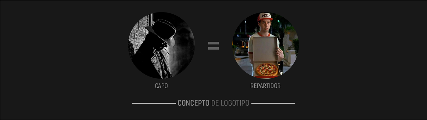 branding  pizza brand Pizza delivery gangster The Godfather
