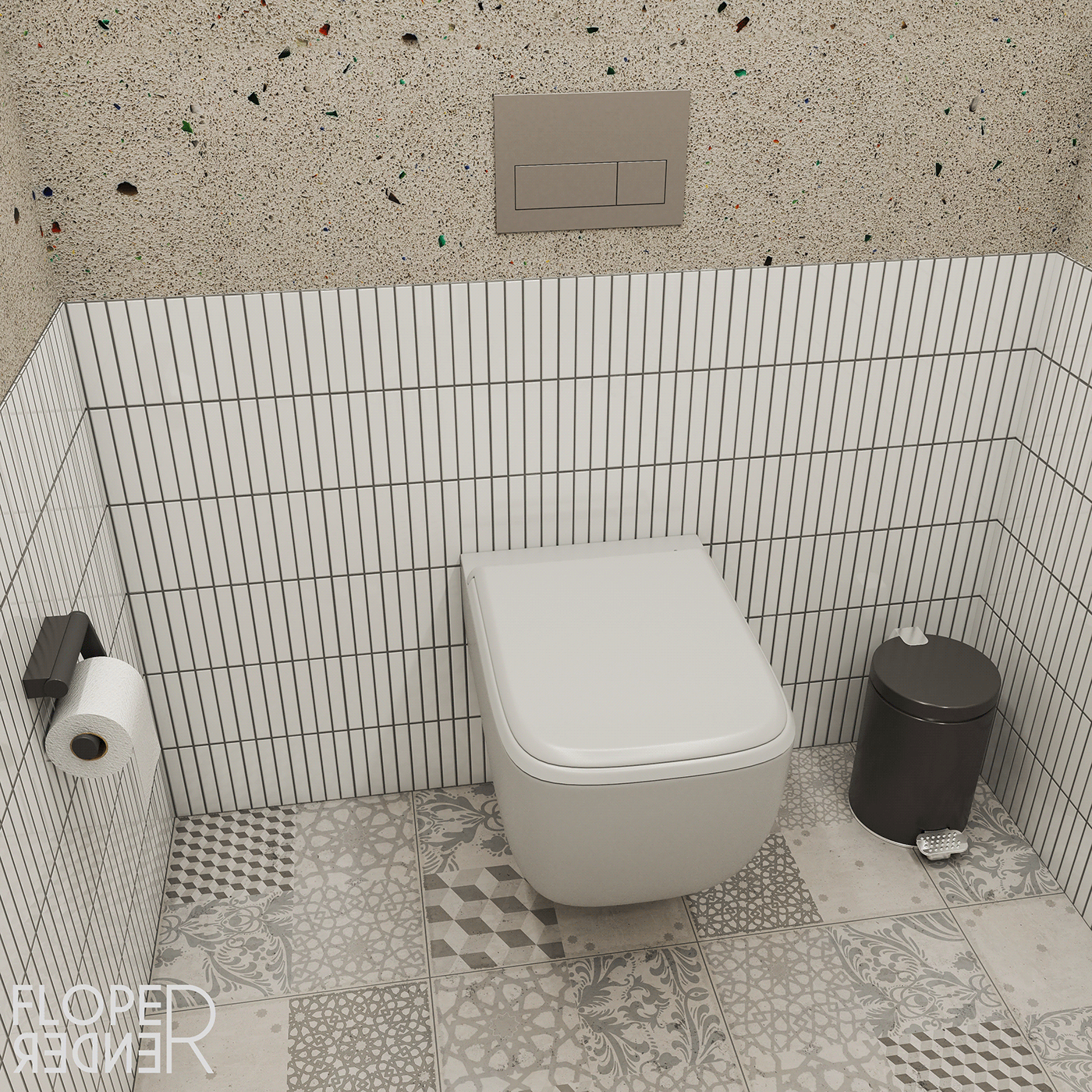 3D architecture archviz bathroom interior design  Render SketchUP visualization vray