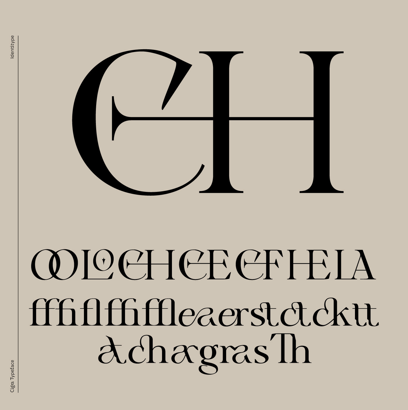 cover design Display elegant font free poster trendy type Typeface