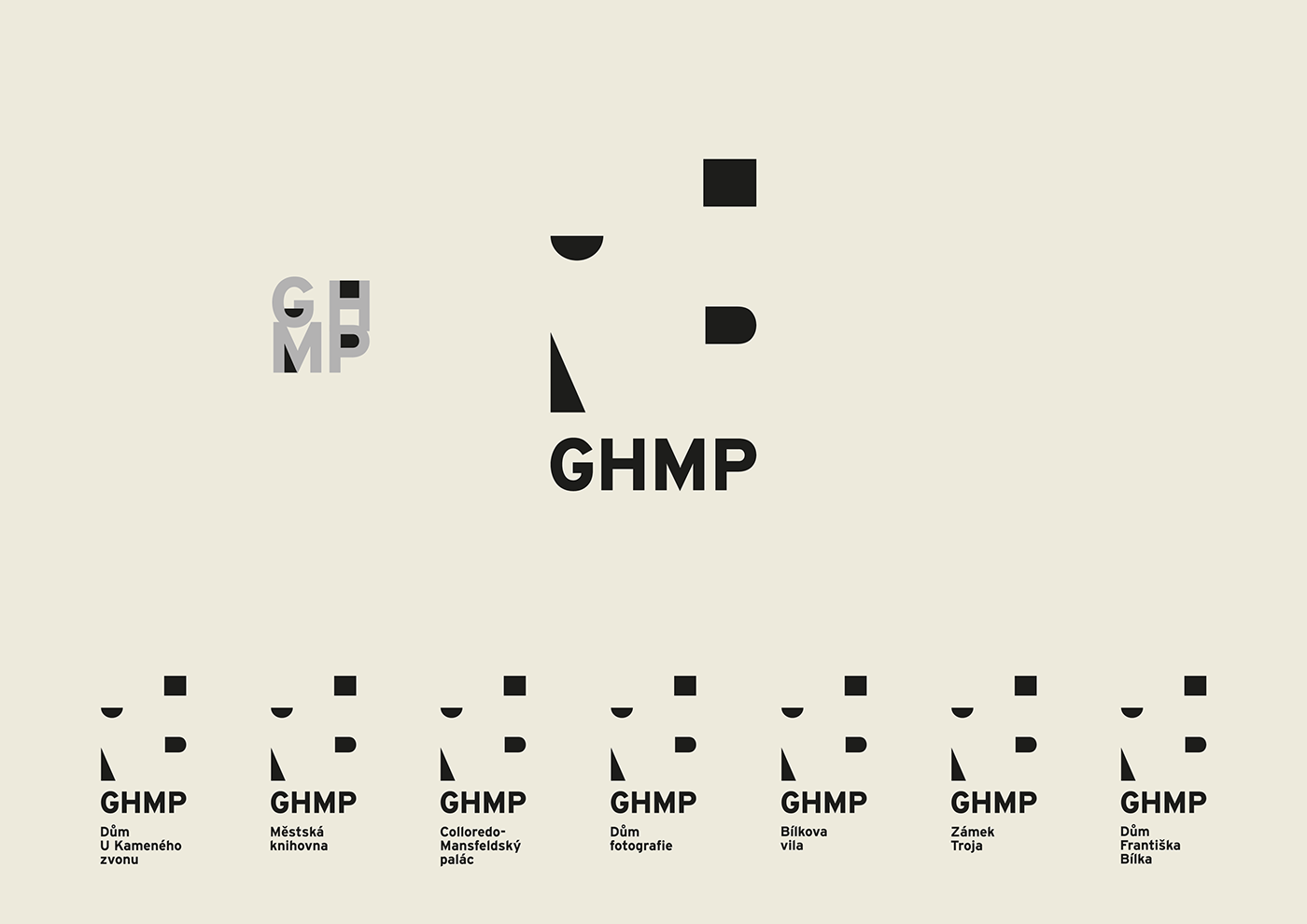 visual identity gallery ghmp logo graphic design 
