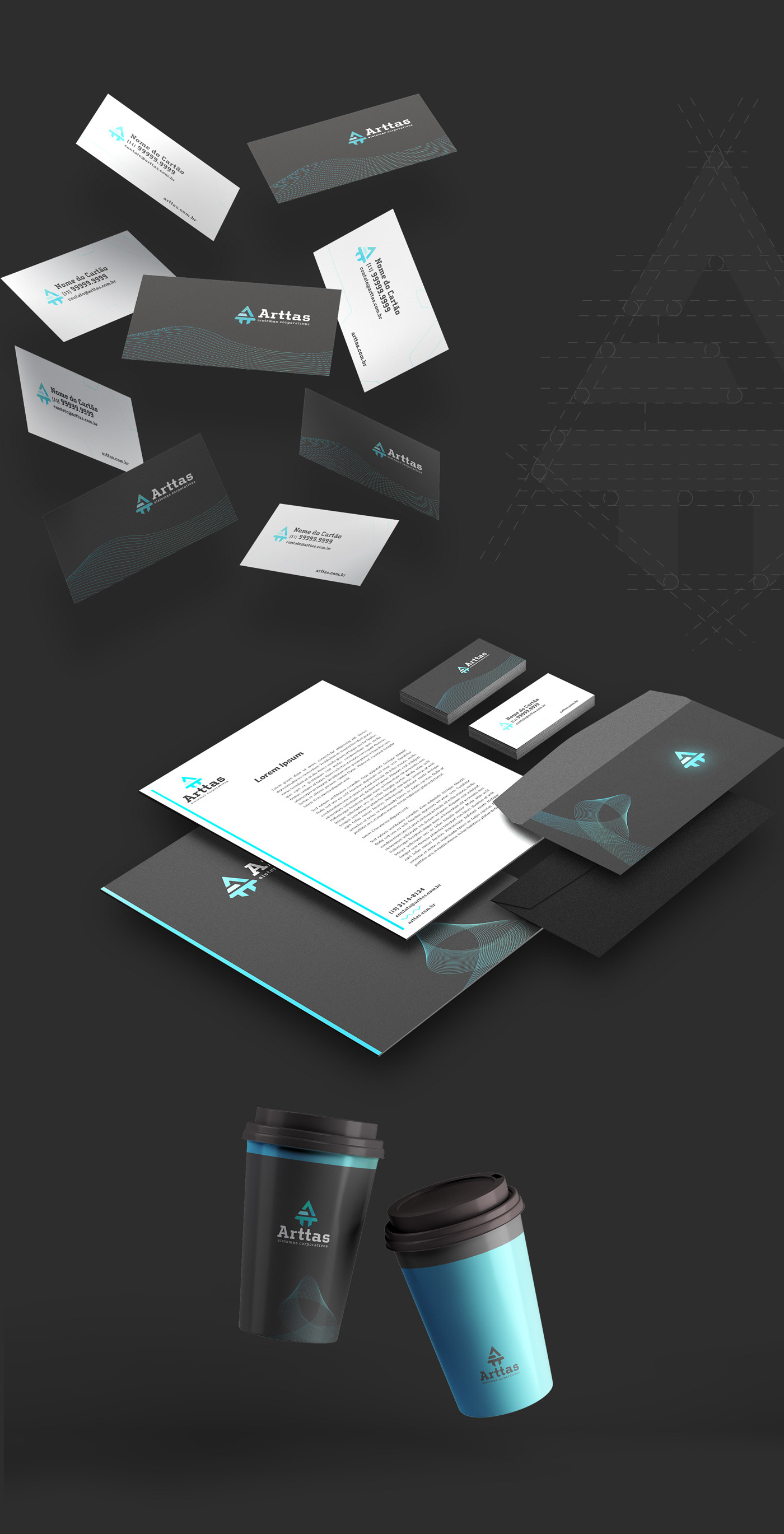 identidade branding  modern Technology sistema design app Interface aplicativo