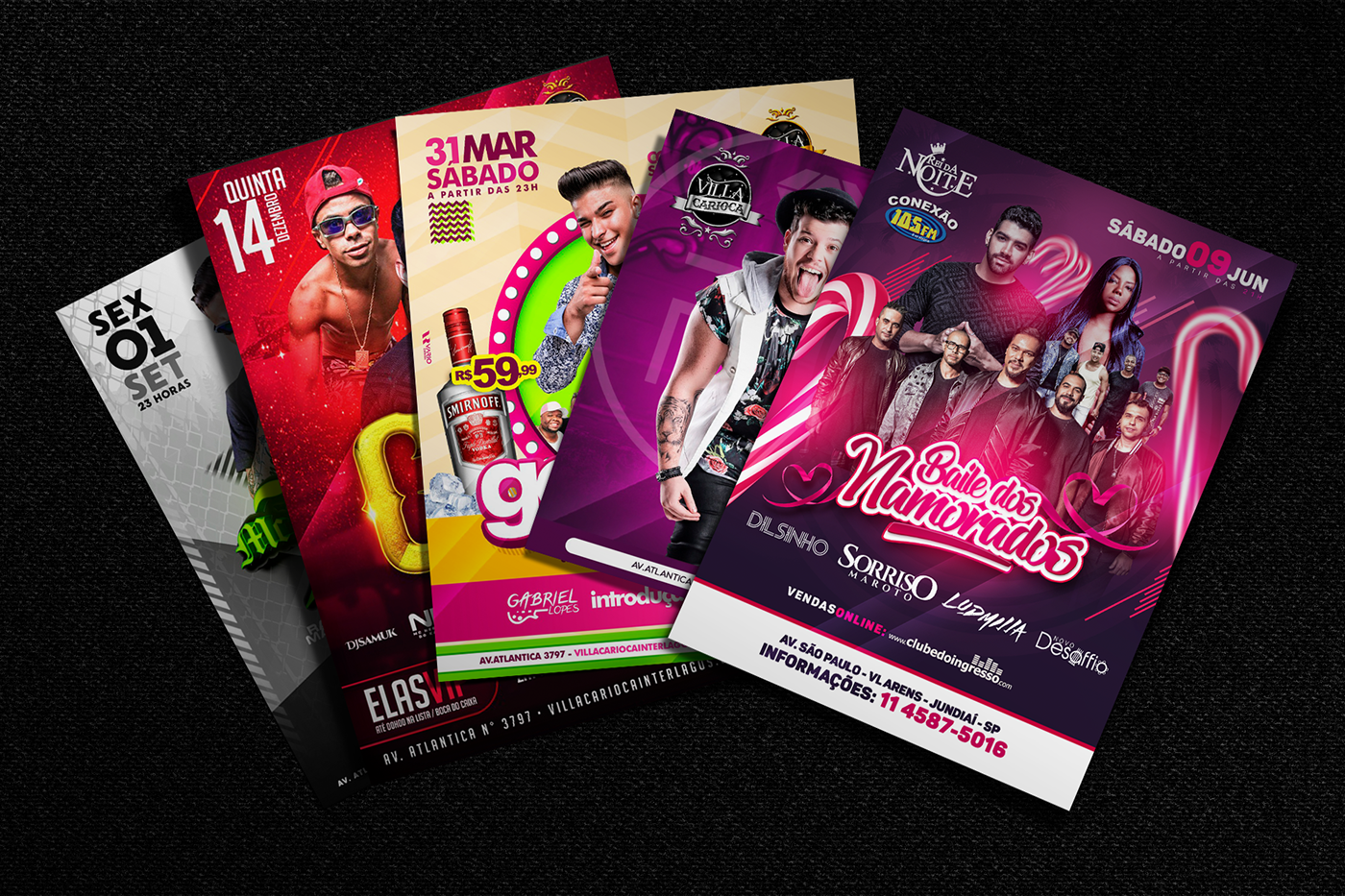 flyer Event music party balada
