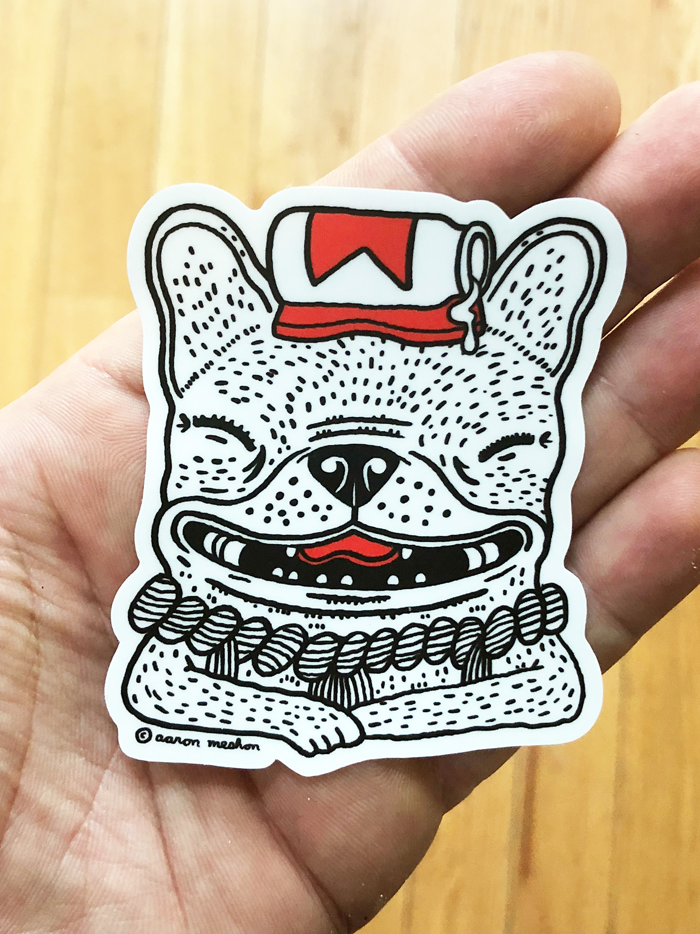 stickers French Bulldog etsy Aaron Meshon sticker Frenchie Subway and Bus Kids Products Children's Books japan