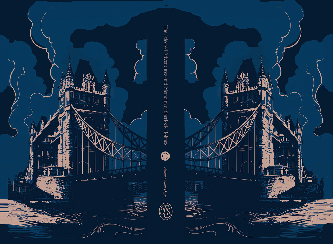 Sherlock Holmes ILLUSTRATION  book publishing   detective Beautiful painting   collage folio society british