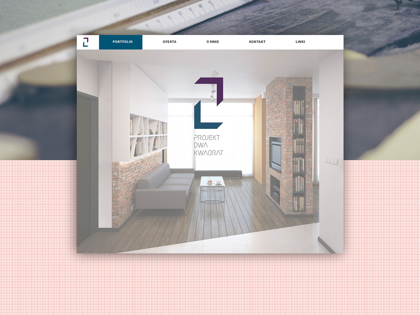 CI Responsive Layout geometric logo business card negative space architecture Interior design