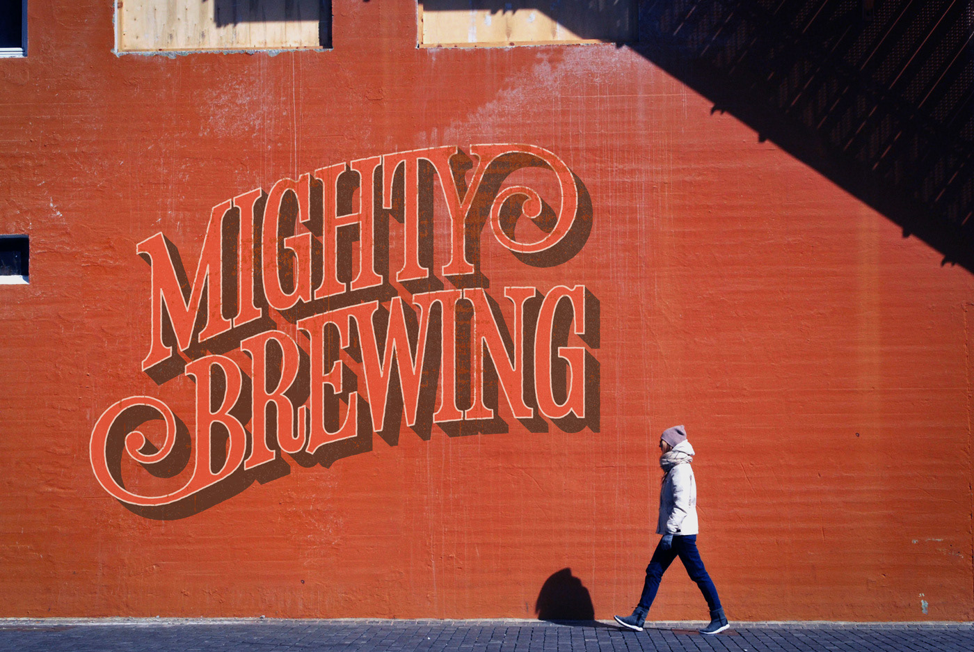 brewery craft beer branding  Beer Branding beer Logotype industrial logo serif New York