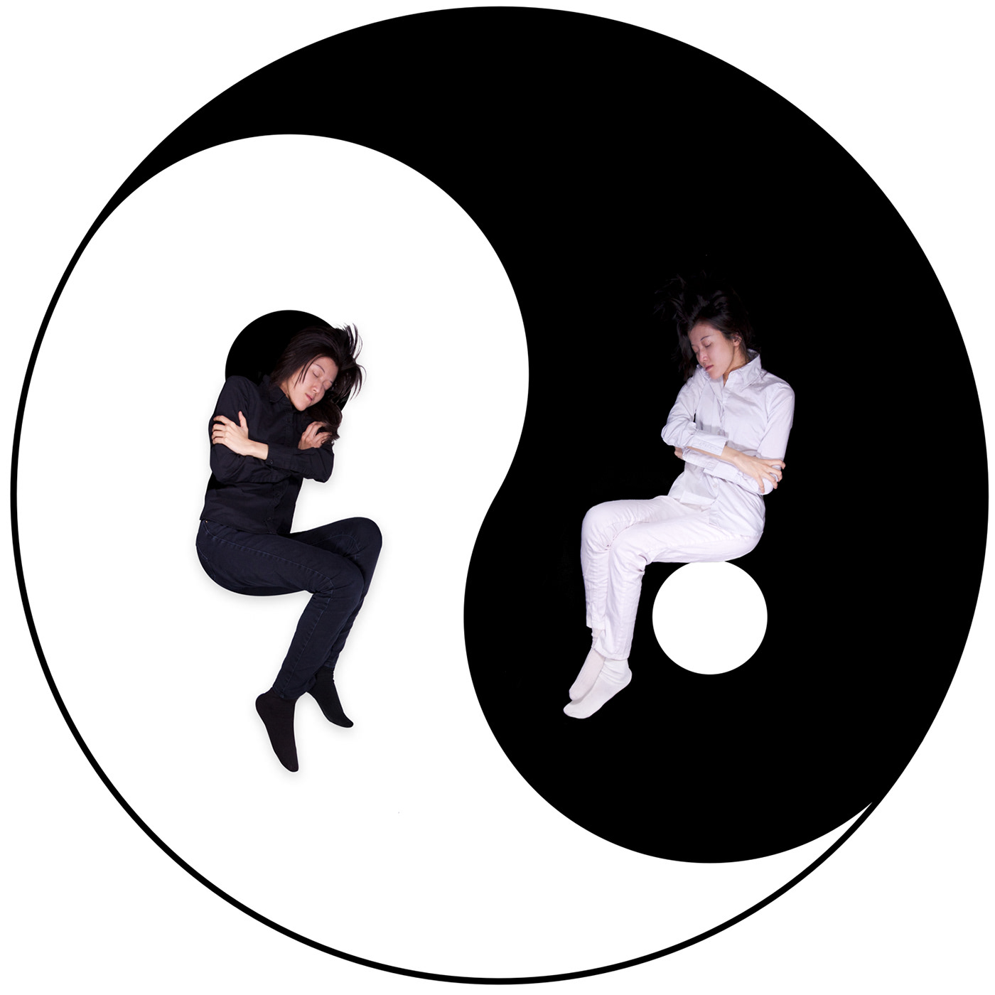 Yin Yang yin yang Black&white spirituality conceptual