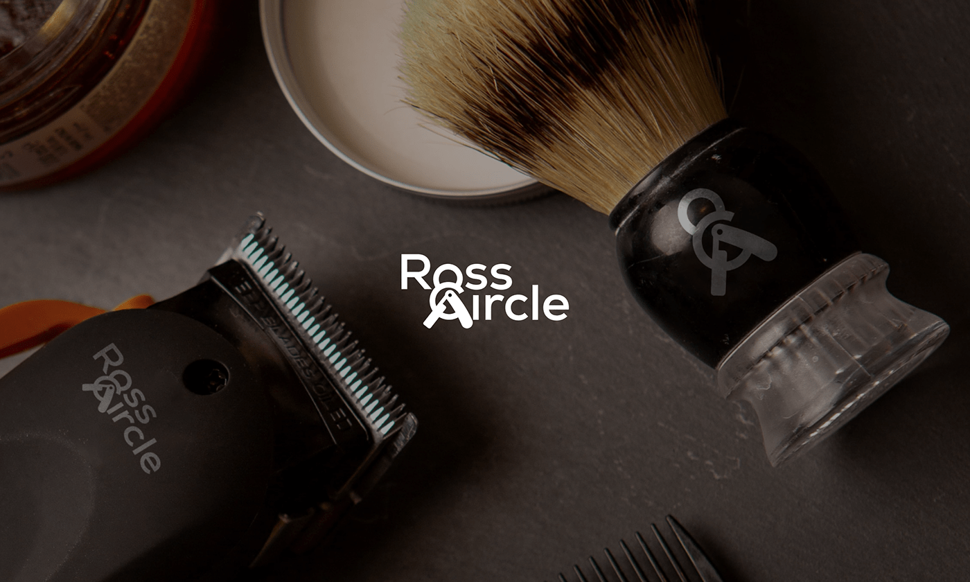 Barbershop logo for Daily Logo Challenge for a company called "Ross & Circle".