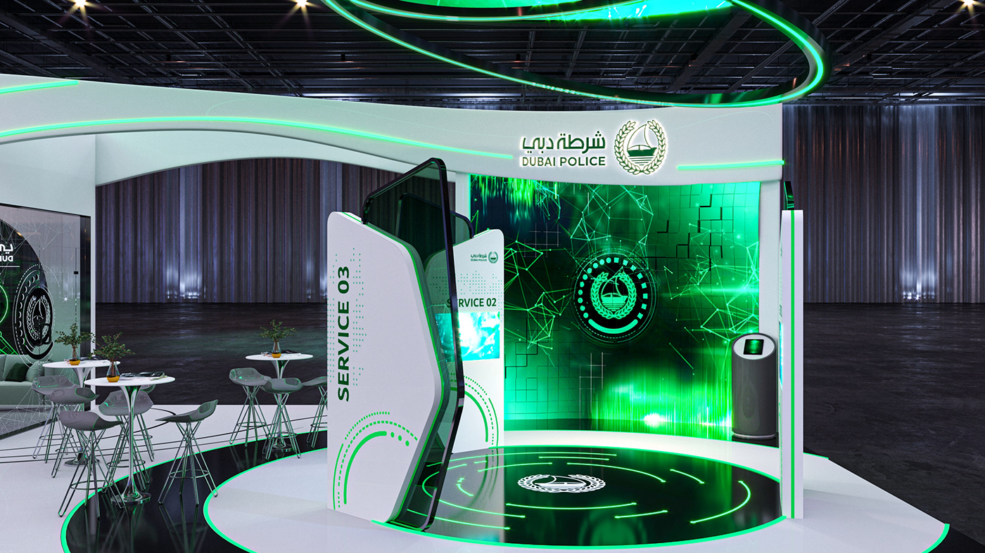 booth Exhibition  Stand expo exhibition stand booth design Event Dubai Police UAE dubai