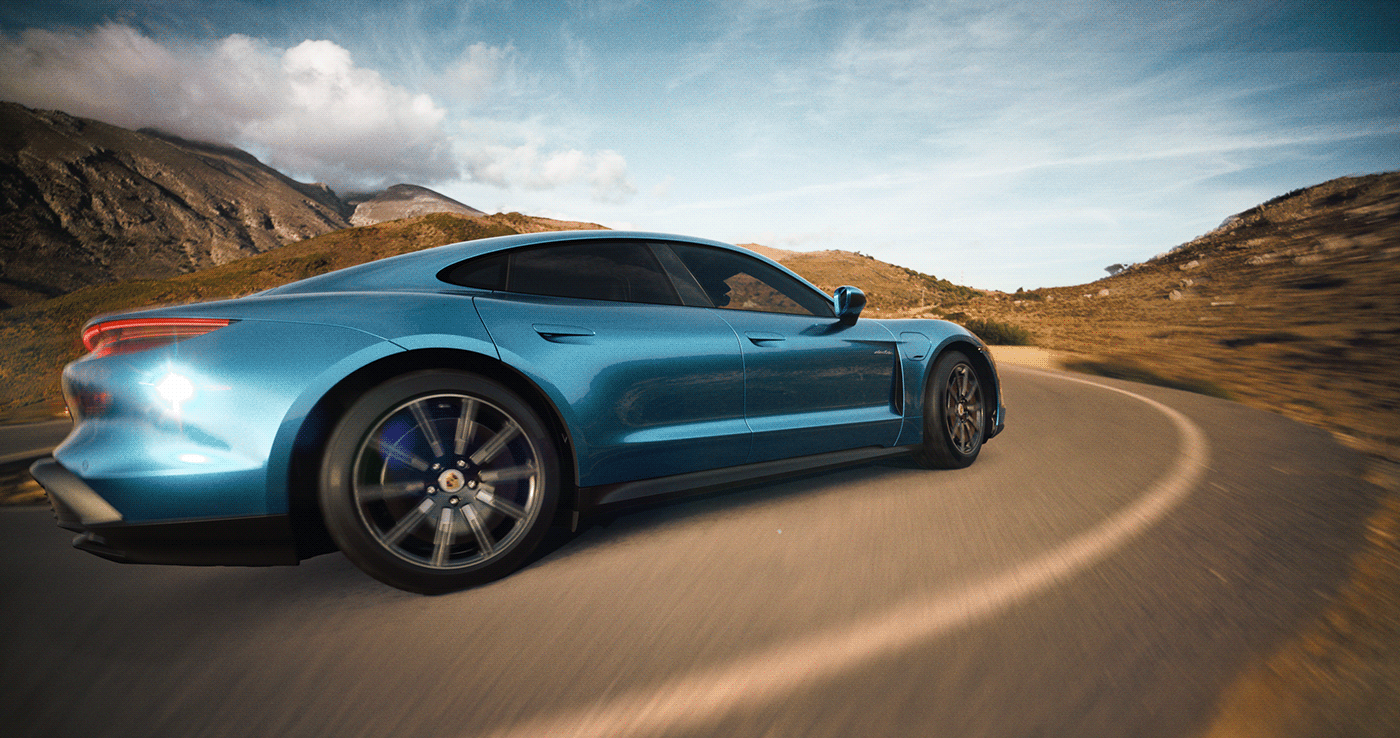 automotive   CGI blender3d cycles nukex Porsche davinci resolve Photography  car photography
