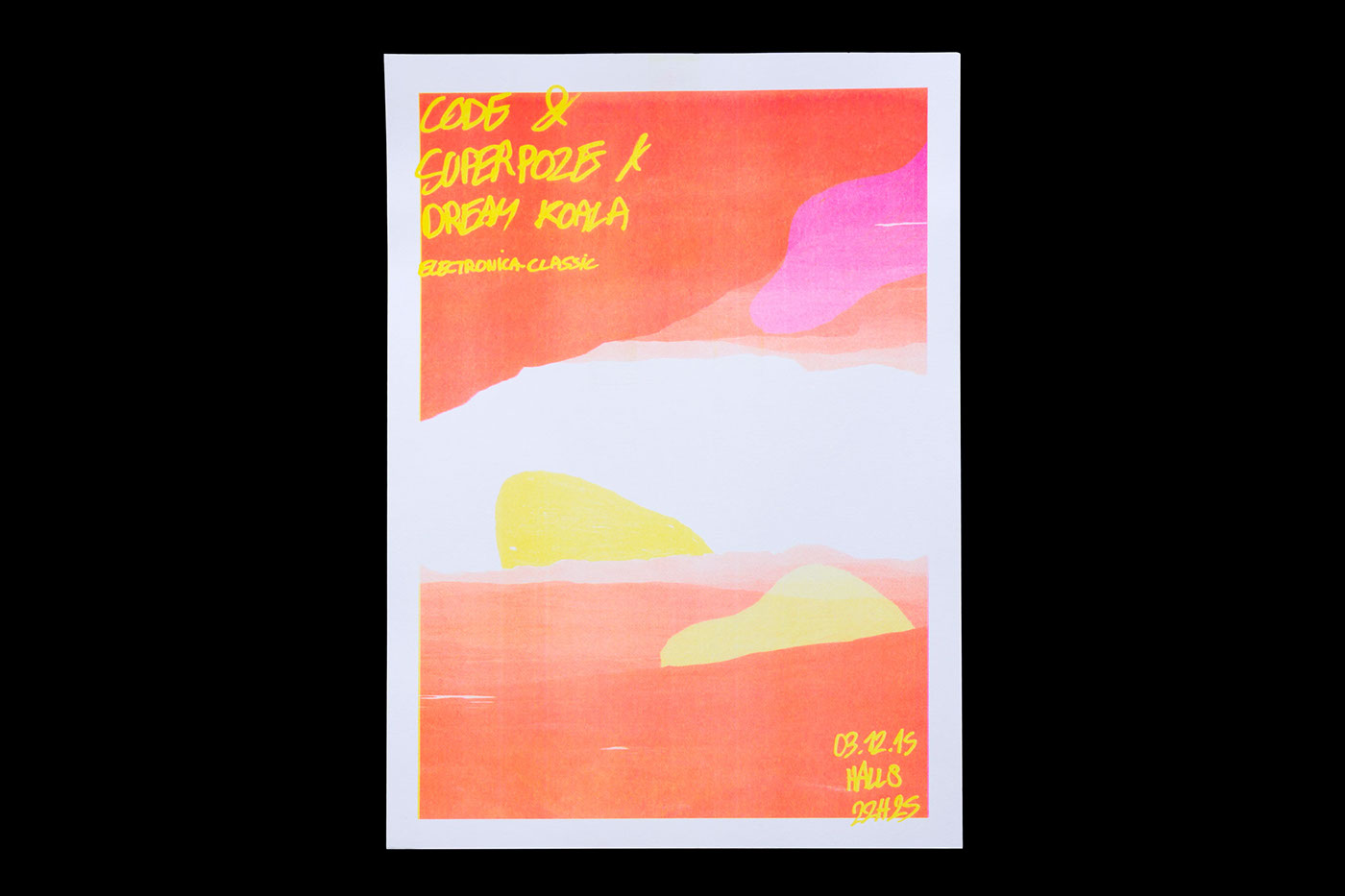 risograph Risographie affiche poster Couleur color Master music graphic design  Riso