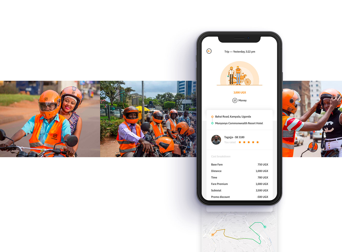 app app design Interface ILLUSTRATION  africa safeboda rider