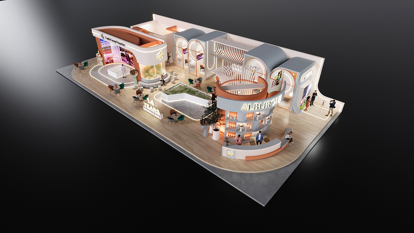 Cityscape Egypt 2023 design Exhibition Design  realestate Advertising  Trade Show 3d design