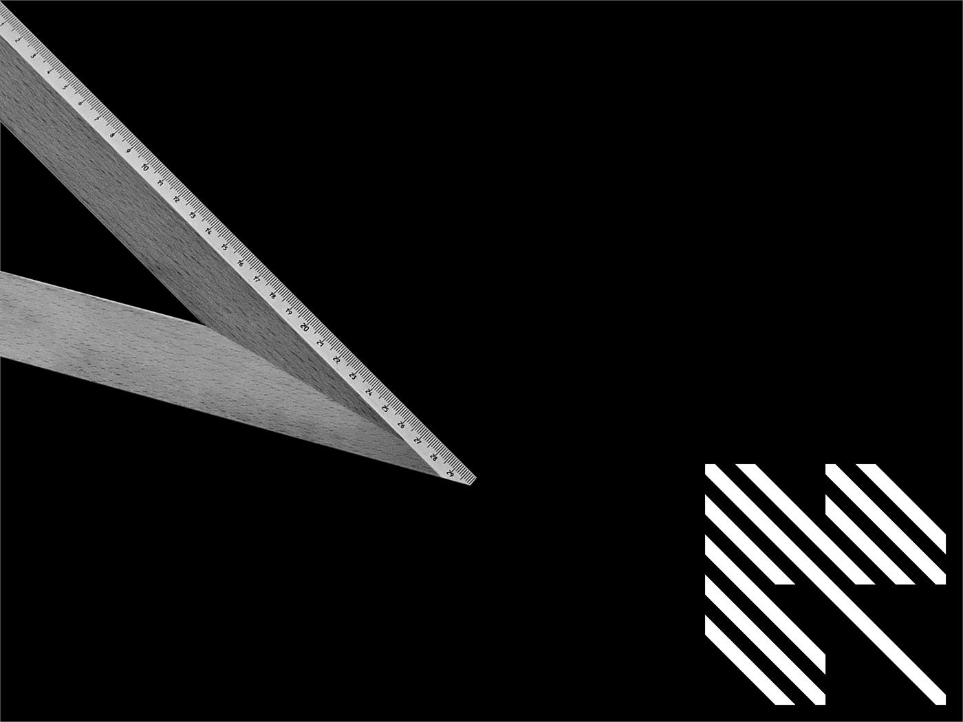 brand geometric logo deisgn graphicdesigh corporate visual identity minimal Black&white