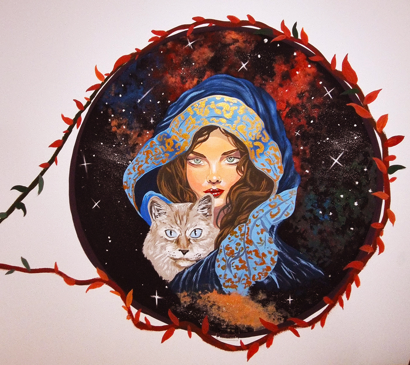 women Magic   spiritual Mural Graffiti Murals painting   artist Magical witch