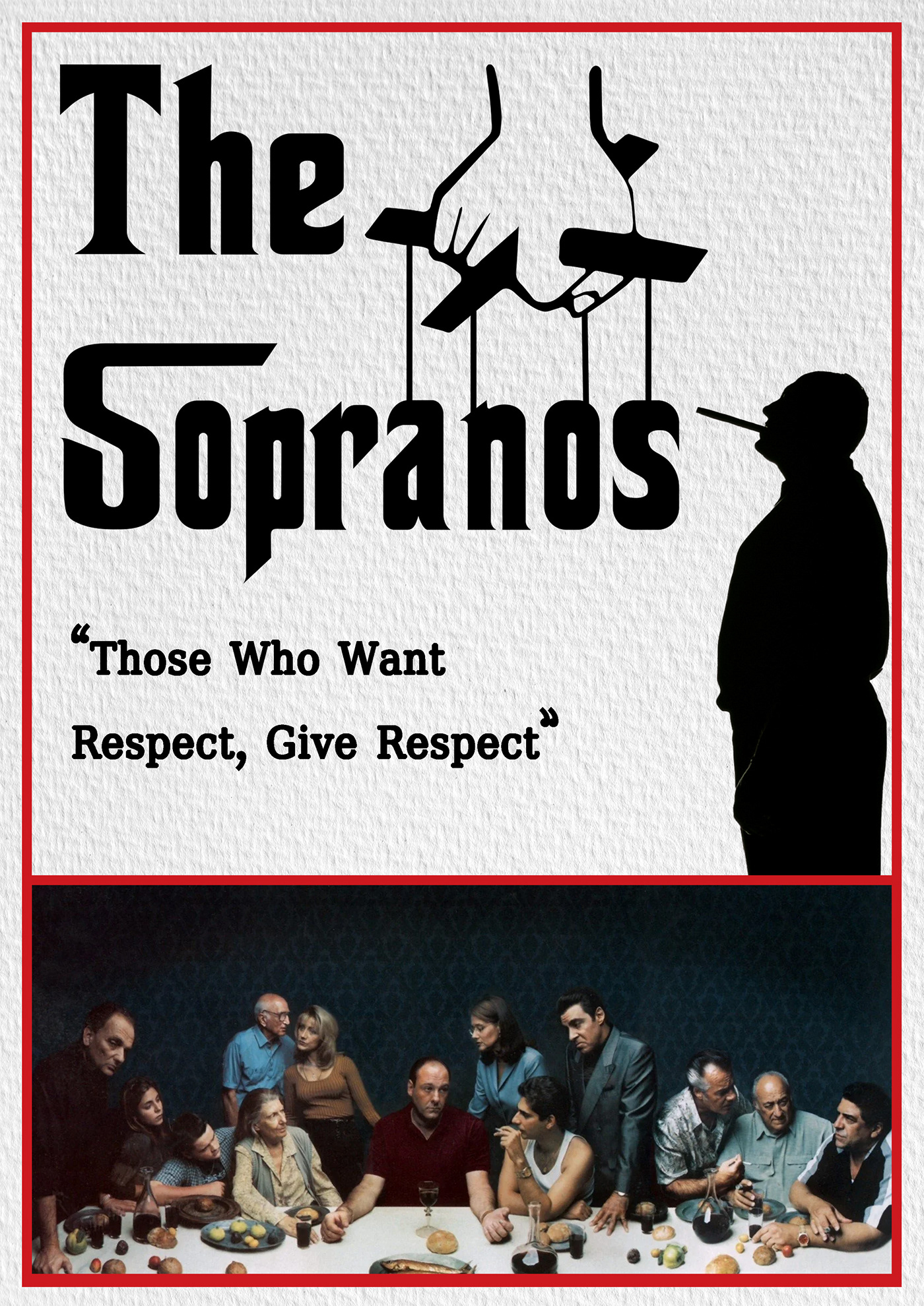 poster Poster Design THE SOPRANOS godfather tv series movie artwork Graphic Designer