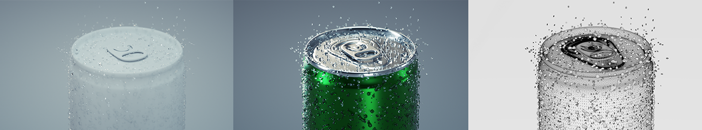 3D 3dnature ad Advertising  campaign drops modeling perrier print