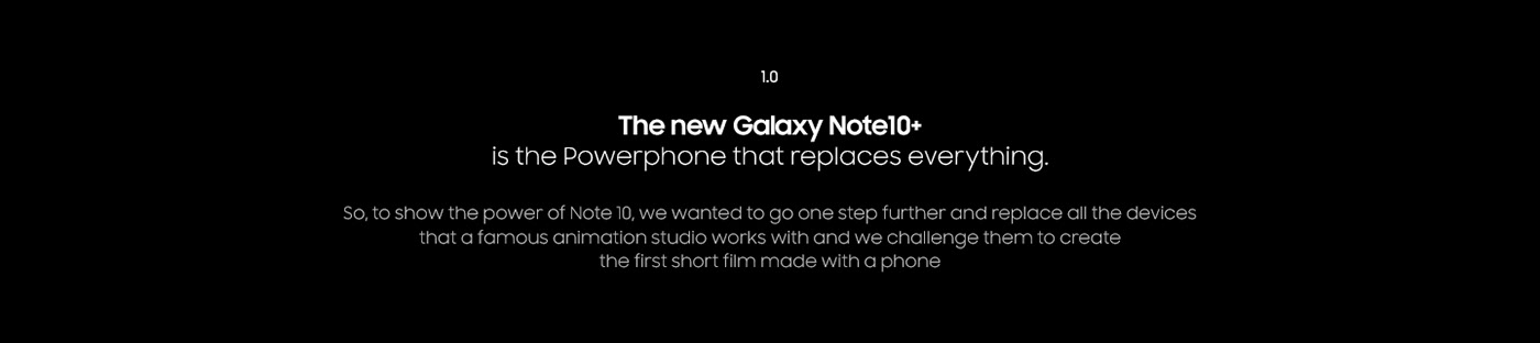 powerphone Samsung samsung chile galaxy note10 note10+ feels CHEIL Cheil Chile short film animation 
