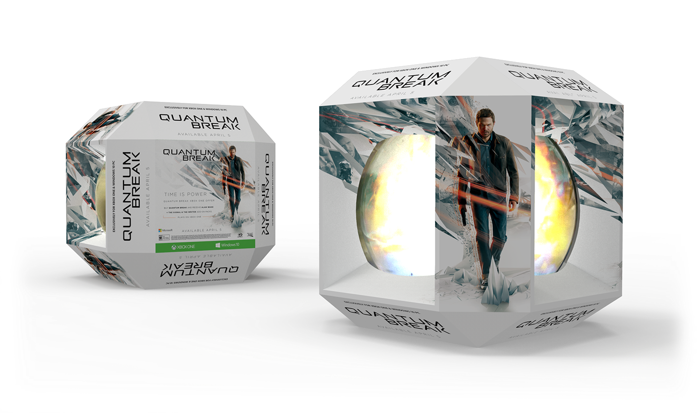 xbox Quantum Break game release retail display pop pos Standee Signage pdq