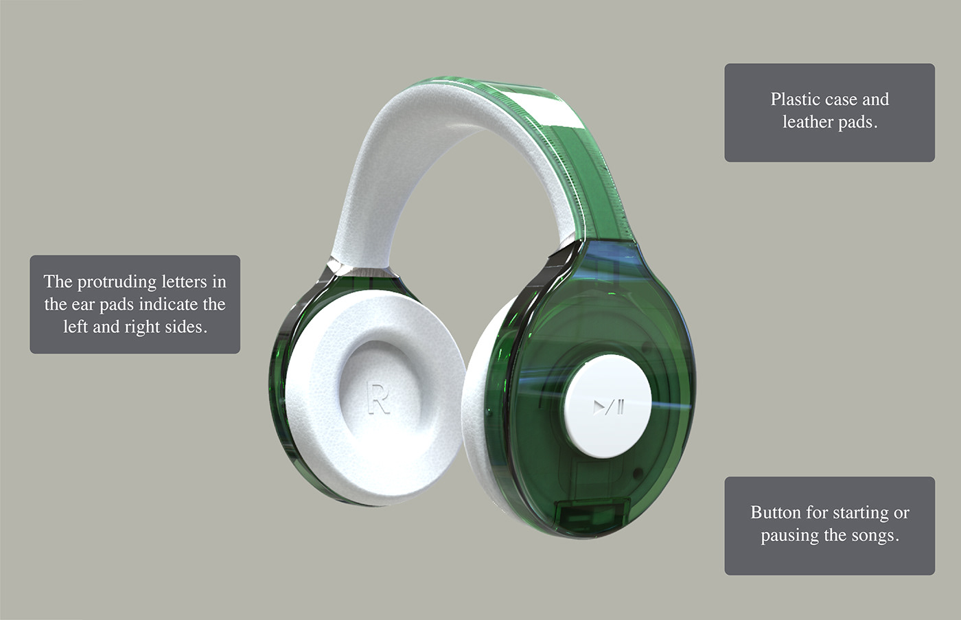 headphone earphone headphone design Solidworks rendering industrial design  product design  branding  Logo Design minimalistic