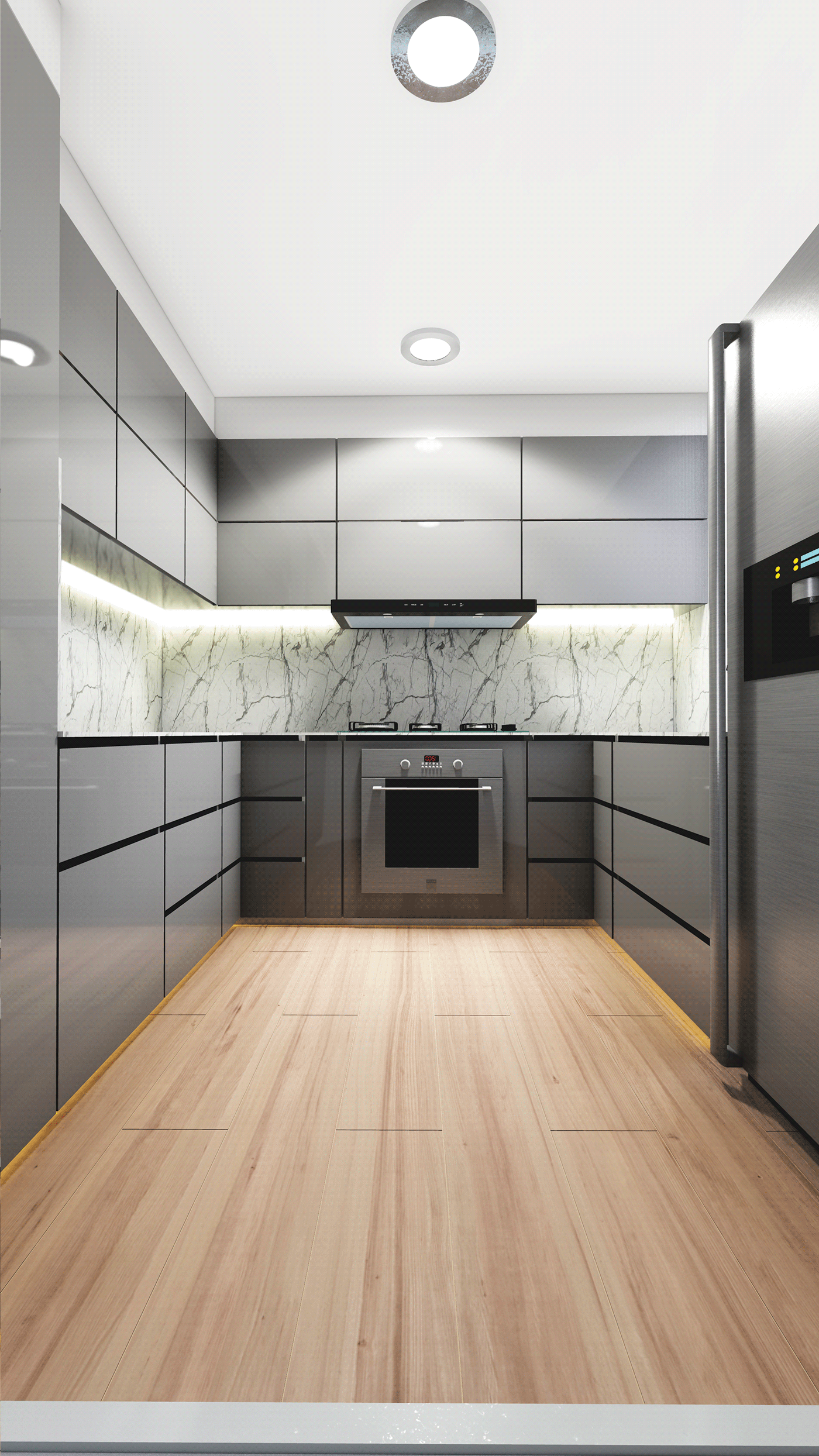 kitchen architecture vray SketchUP Render interior design  CGI visualization 3D Remodeling