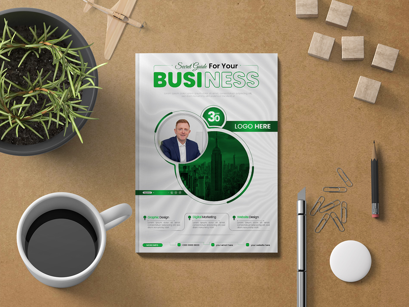 design Graphic Designer marketing   bussiness flyer modern corporate template designer graphic