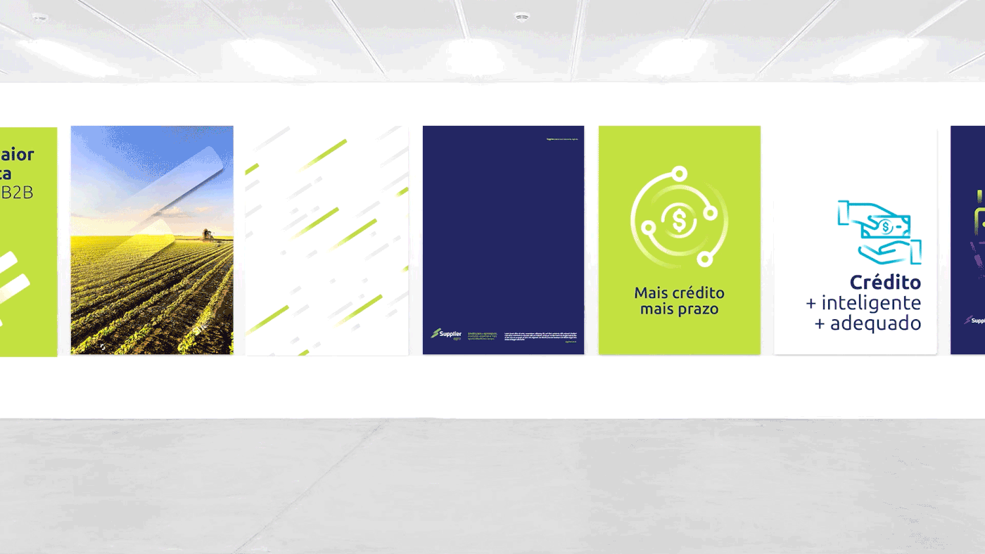 brand dégradé environmental Fintech Icon ilustration logo motion Office supplier