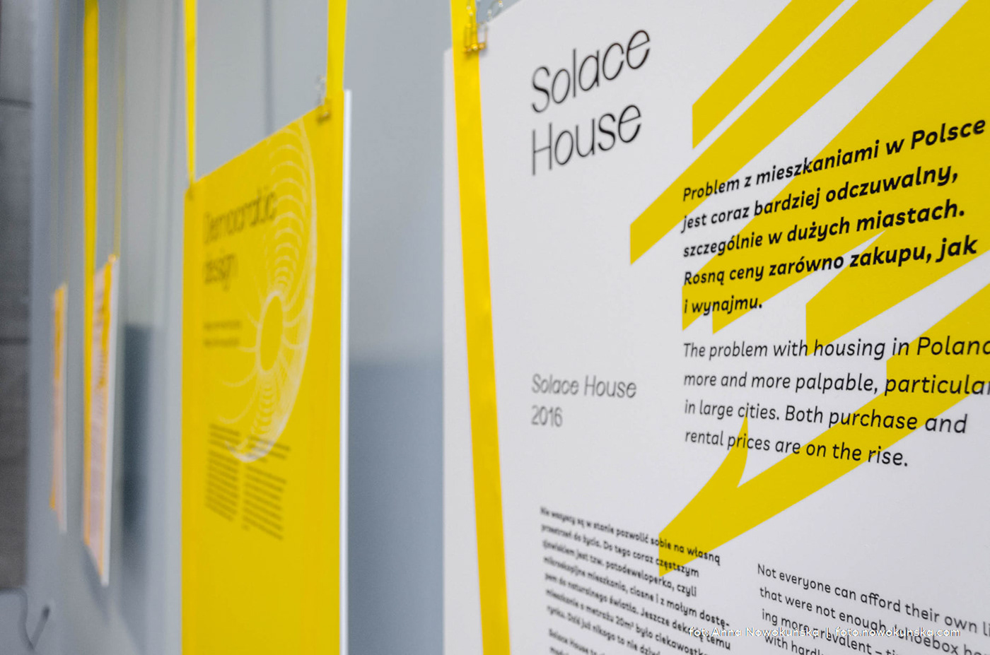 design Exhibition  poster tape wystawa