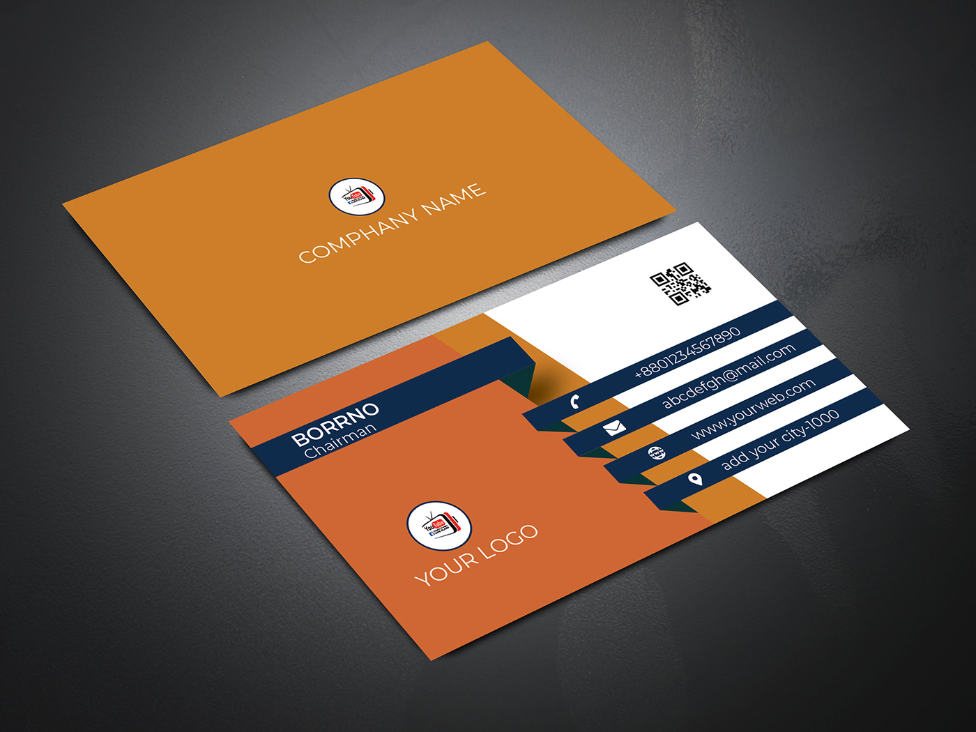 business card graphic design  ilastration
