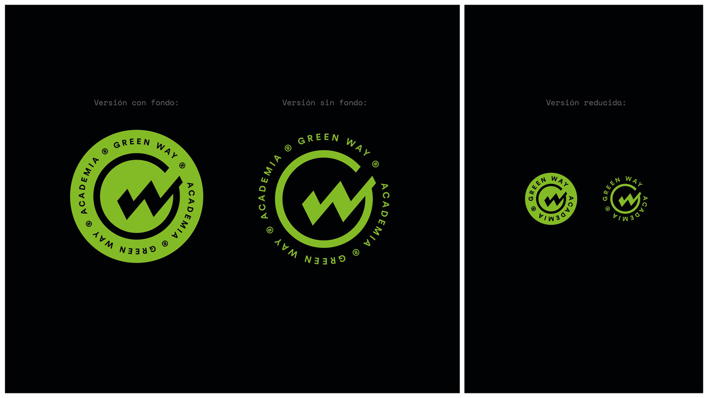 adobe illustrator after effects animation  brand identity branding  green way gym logo motion design visual identity