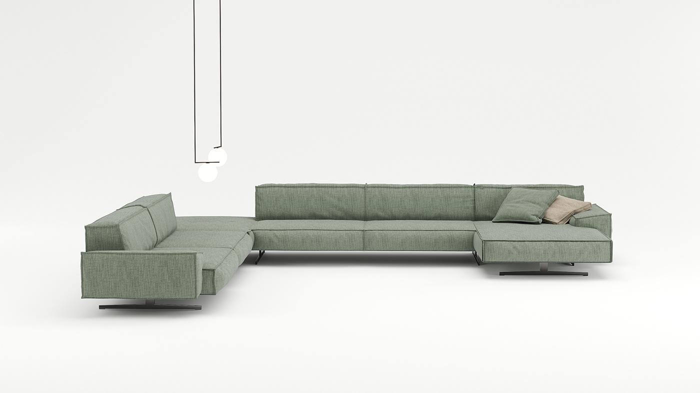 Behance design designer inspire Interior lines livingroom minimal sofa upholstery