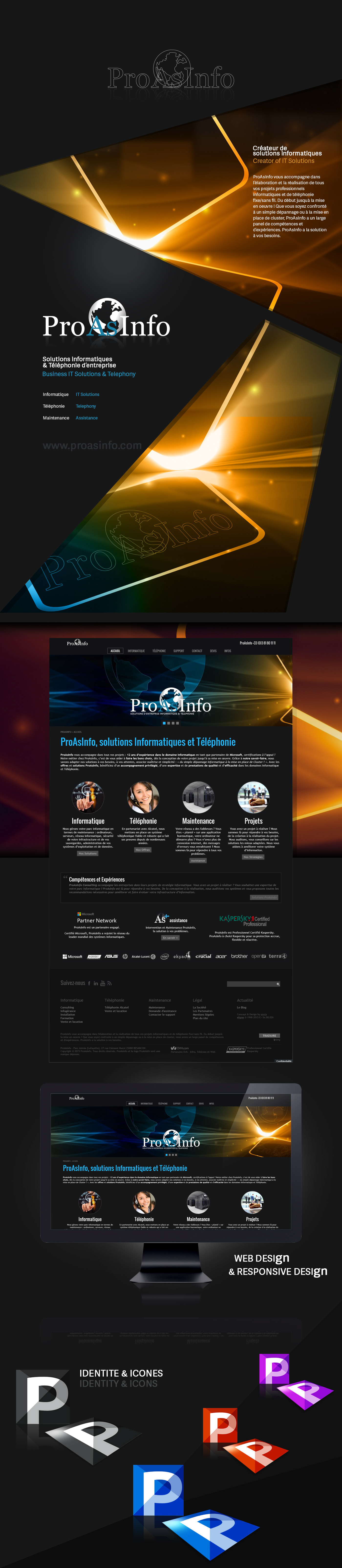 Adobe Portfolio proasinfo Behance portfolio logo ekyao proinfo Website Webdesign design Responsive agence communication Web presentation
