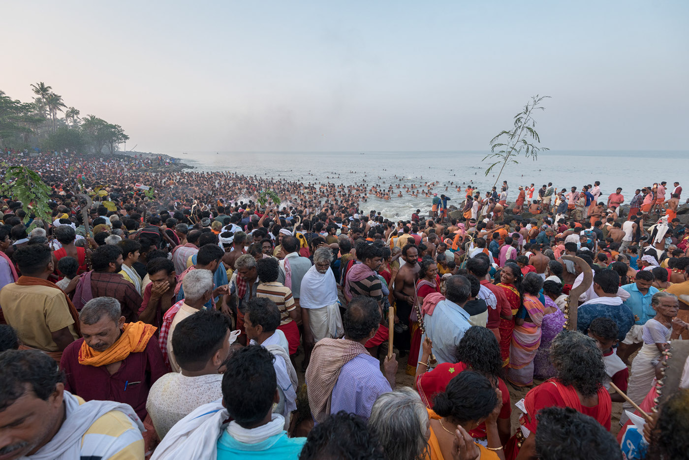 kodungallur bharani Bhagavathy kerala Kurumba Kaavu Theendal festival red celebration India