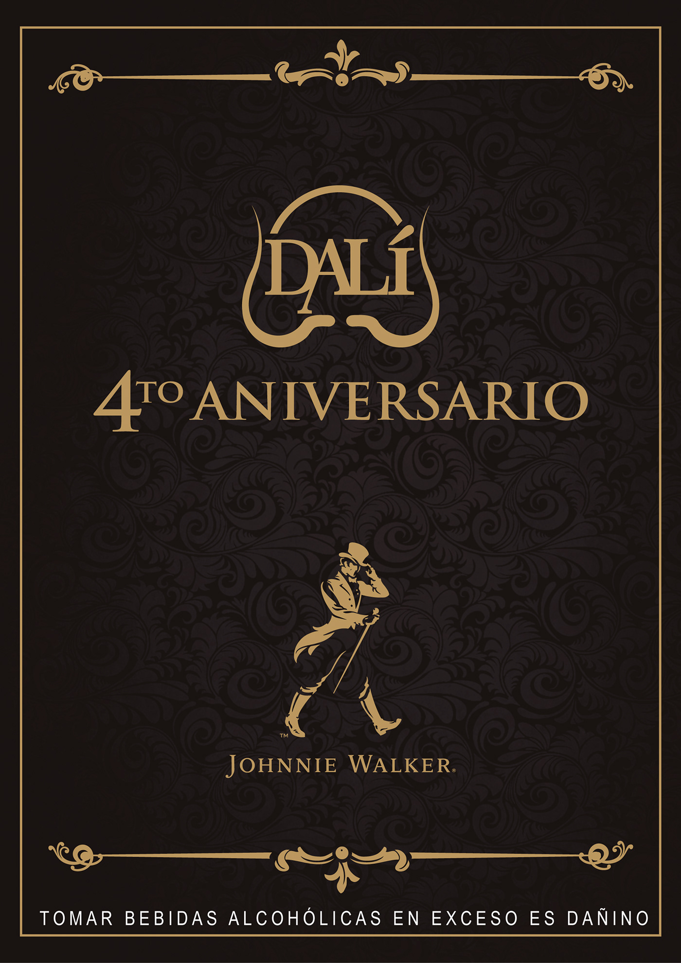 dali Johnnie Walker Carta drinks design adobe 2D diseño