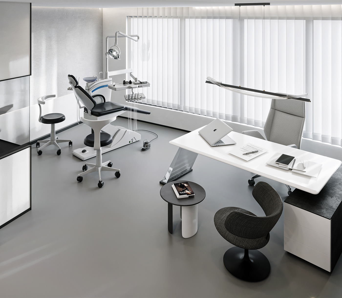 Interior clinic dentist design 3ds max visualization Render architecture modern