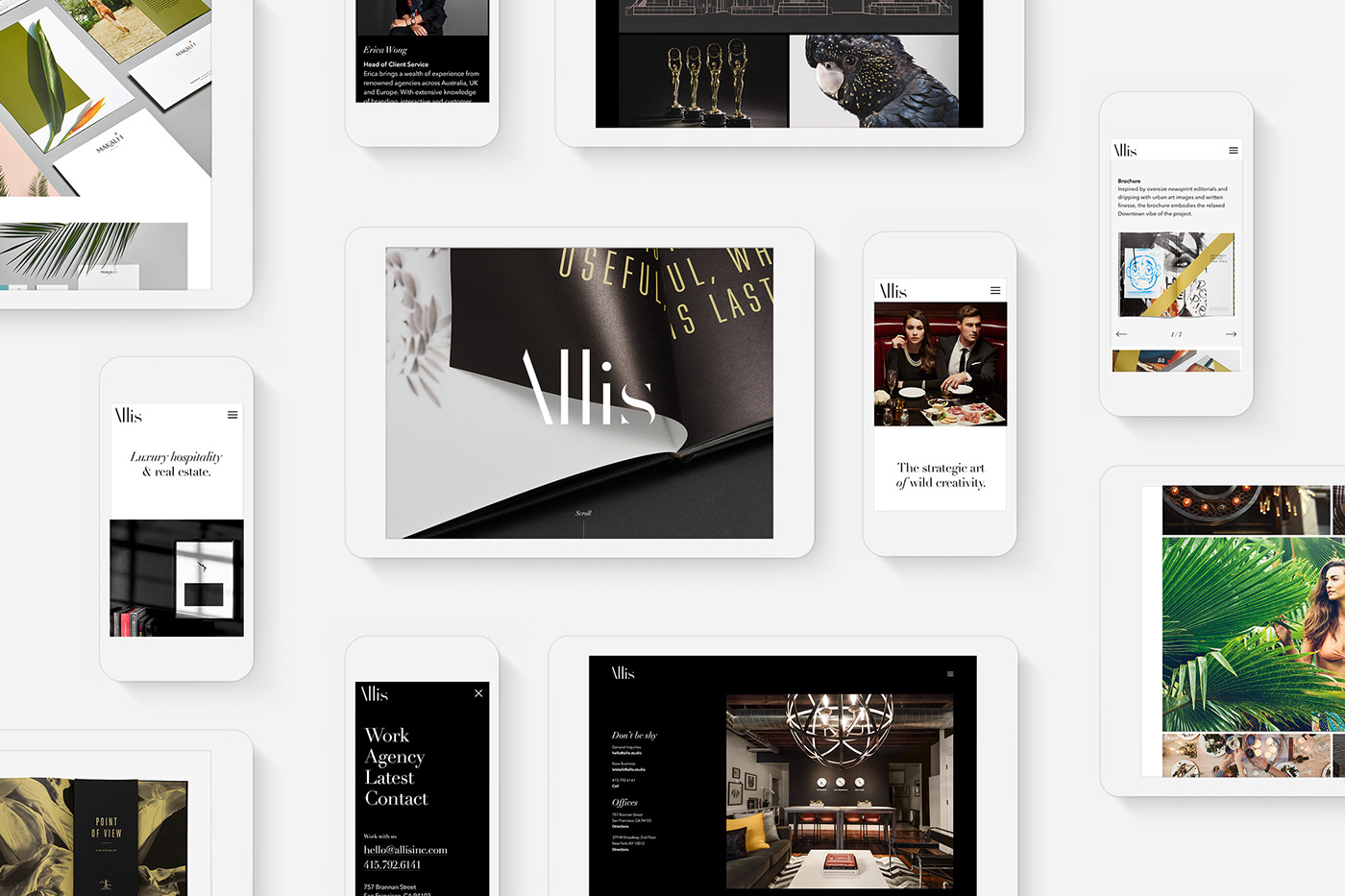 Website Design interactive design Responsive Design portfolio design studio San Franicsco agency