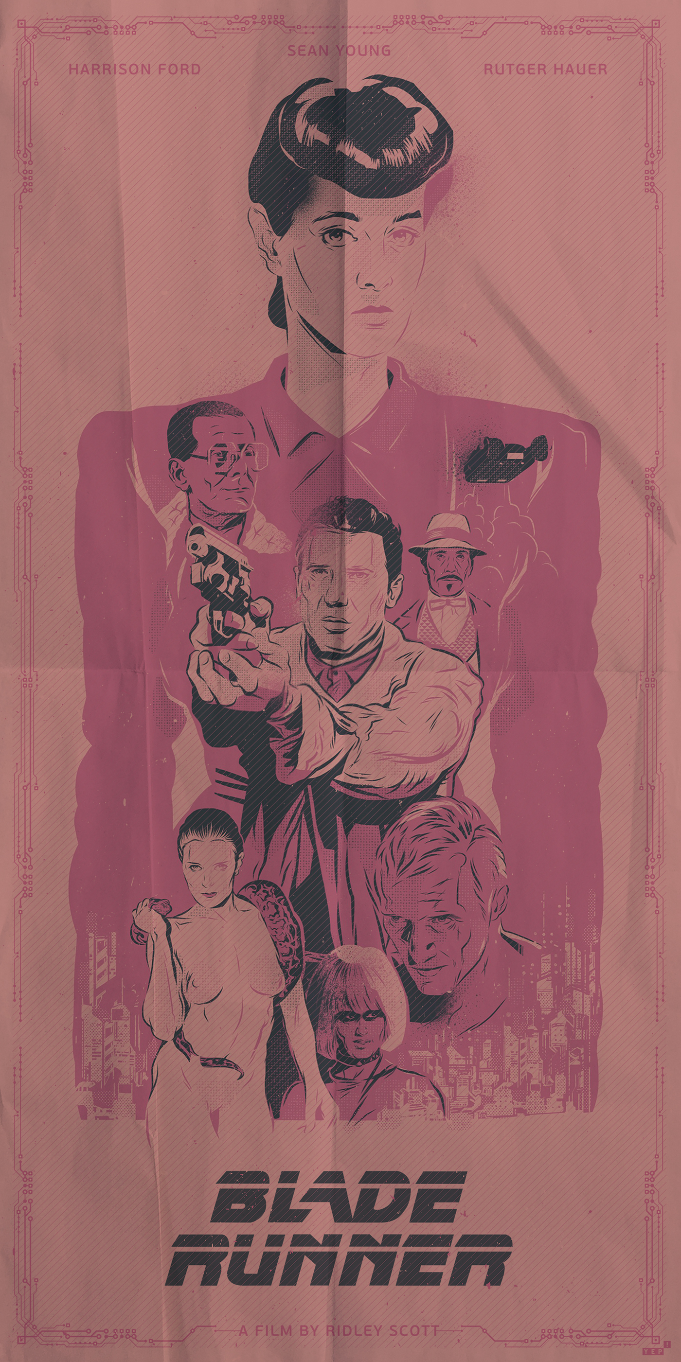 movie poster poster affiche science fiction Cinema tattoo Digital Art  digital illustration Drawing  vector