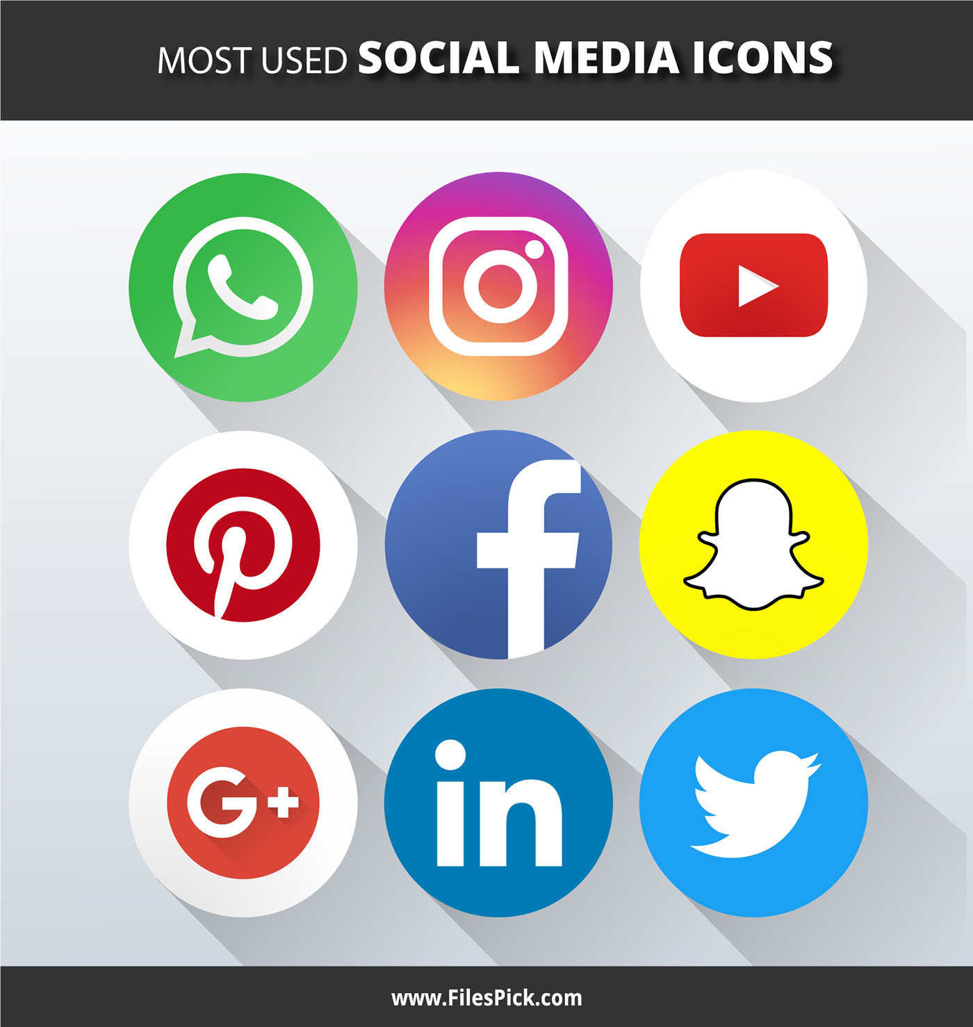 social media icons vector icons popular social icons