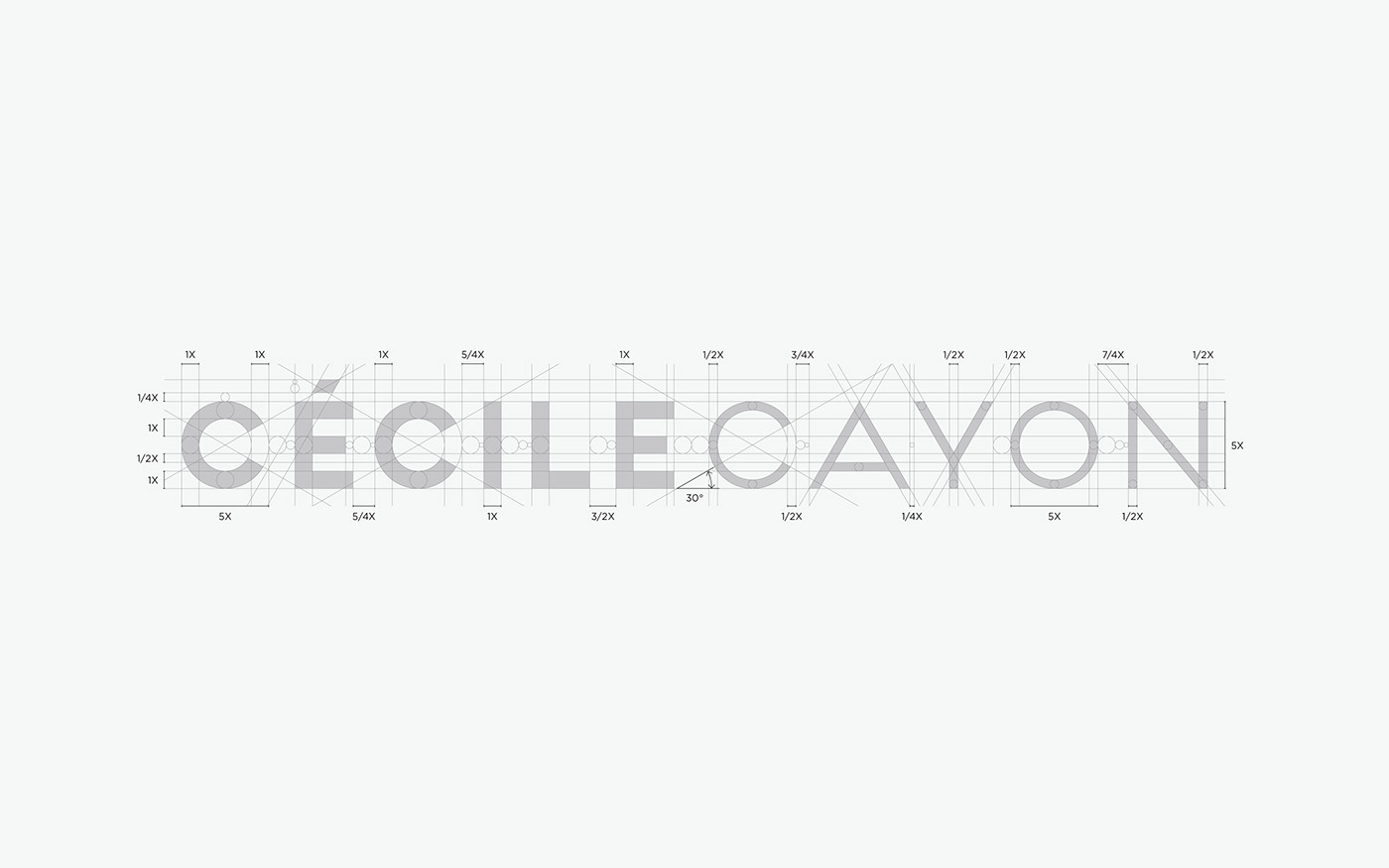 Typography created for a photographer's logo