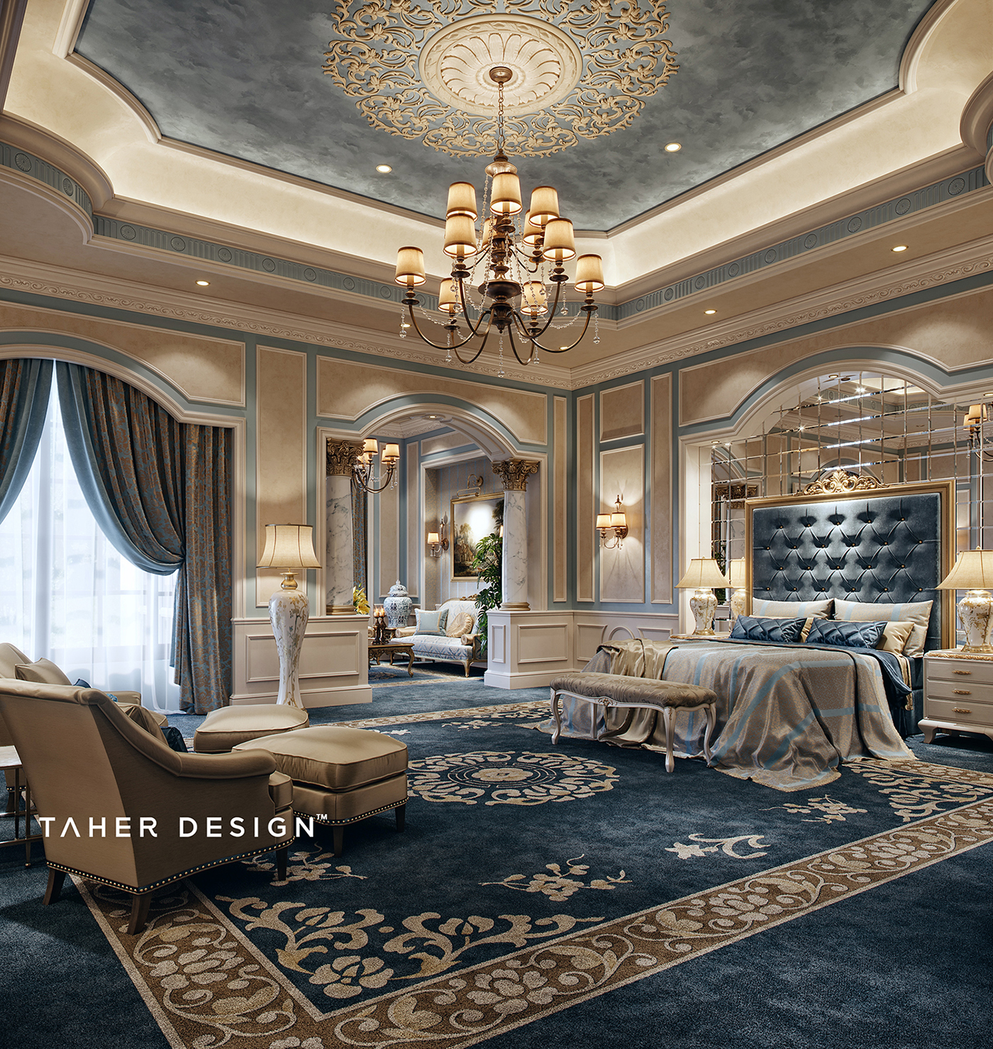 Luxury Master Bedroom " Dubai" on Behance